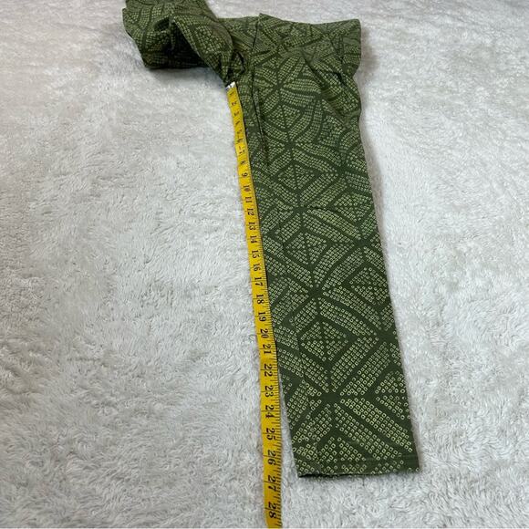 Khakis by Gap skinny Mini green geometric print pants, size 00 - Picture 9 of 12